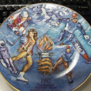 Anheuser - Busch 1992 U.S. Winter Olympic Team Albetville, France Plate